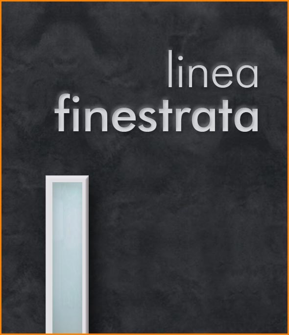 Collezione porte interne linea Finestrata